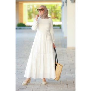 White Spring Maxi Dress